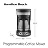 Hamilton Beach 12 Cup Programmable Drip Coffee Maker, Brew Options,