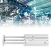 3 Stem Pneumatic Cylinder Aluminum Alloy Double Acting Air Cylinder