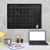 TORASO Calendar Chalkboard, 18 x 24 inches, Magnetic Surface Black