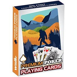 Wilcor Bigfoot Scene Premium Poker Playing Cards Sasquatch 1 Deck