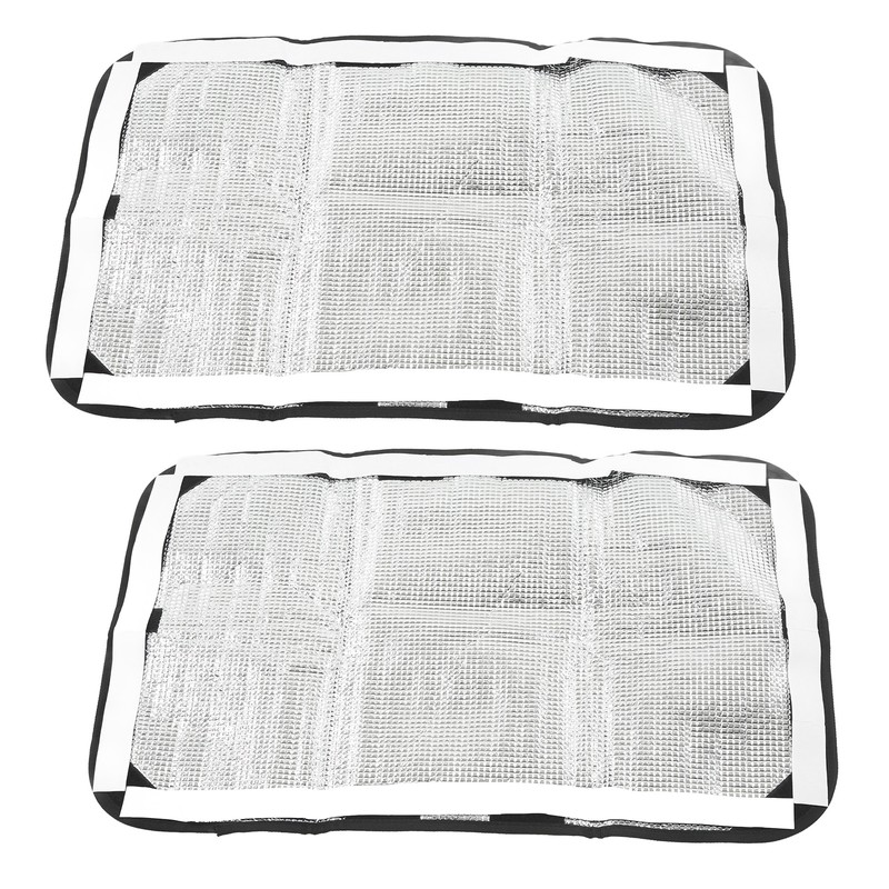 2PCS RV Window Shade Shading UV Protection Oxford Cloth Aluminum