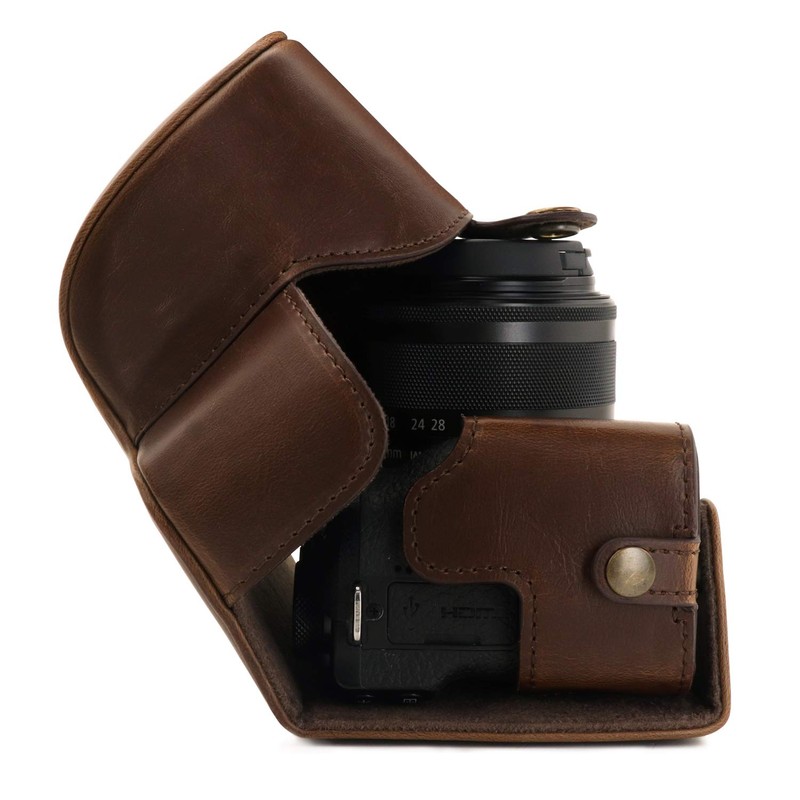 Megagear MG1751 Ever Ready Leather Camera Case Compatible with Canon