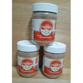 Nutiva 3PK: NUTIVA Organic ALMOND Coconut Spread NO: GMO/GLUTEN VEGAN PLANT KOSHR 11.5