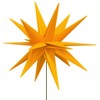vidaXL Herrnhuter Star with Ground Spike and LED Foldable Yellow