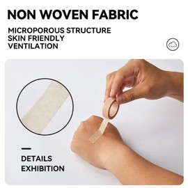 Flexible Skin Paper Tape Non Woven Breathable, Nose Tape Self Adhesive for Wound Injuries Swelling Sports Household Supplies,10 Rolls - Size:0.5in X 5Yards