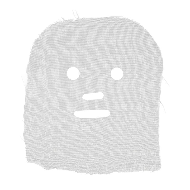 100pcs Gauze Facial Mask Soft DIY Disposable Pre Cut White