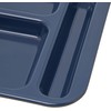 Carlisle FoodService Products Plastic Meal Tray Righ-Handed Heavyweight Lunch Tray