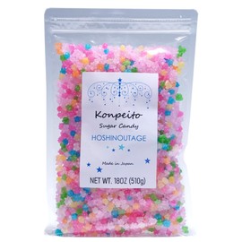 HOSHINOUTAGE Konpeito Japanese Star Sugar Candy 18oz [510g] (Nanairo)