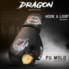 Farabi Boxing Gloves for Training Punching Sparring (Black Dragon, 10-oz)
