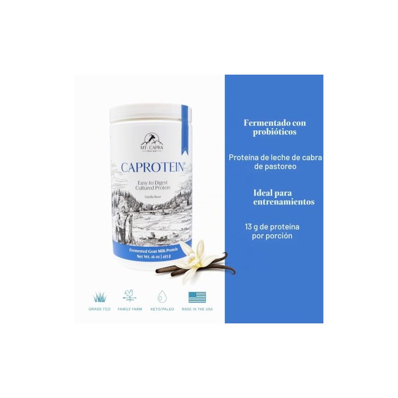 Capra Since 1928 Caprotein Proteína Caseína Concentrada Leche Cabra Fermentada