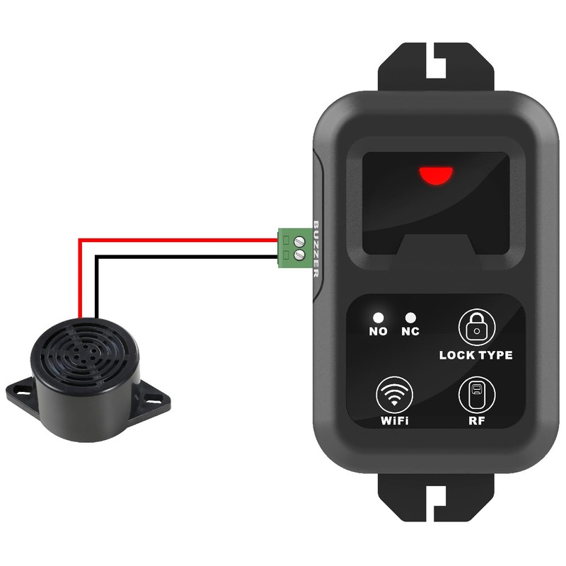 UHPPOTE 2.4GHz WiFi Remote Control Switch Supports External Buzzer Specially