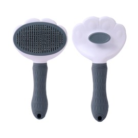 スリッカーブラシ ペット用 痛くない ワンプッシュ脱毛 猫 ブラシ 犬 ブラシ 皮膚に優しいブラシ 犬猫兼用 適切ペット猫と犬 短毛 中毛 長毛種向け【ワンプッシュ式！】