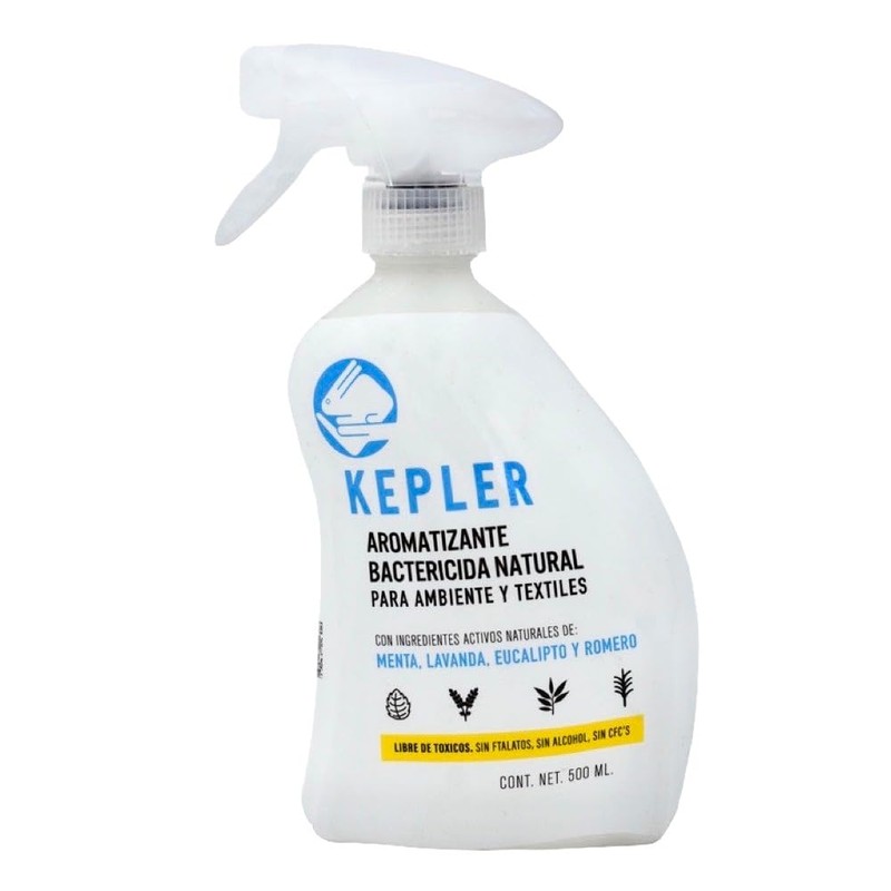 Kepler Aromatizante Bactericida Natural con Menta, Lavanda, Eucalipto y Romero,