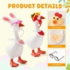 MZLUWM12 Pcs Mini Desk Goose Outfits 7 Inch Goose Outfits