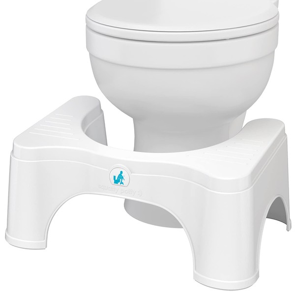 Squatty Potty Original Toilet Stool 2.0 Base 7", White, 1 Count