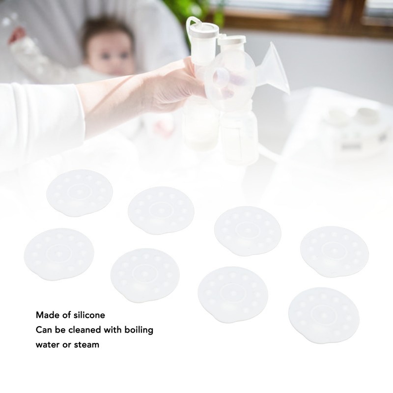 16pcs Breastpump Membrane Replacement Accessory Silicone Breastpump Diaphragm White