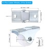 PATIKIL 1" Rigid Caster Wheels, 4 Pack Silent Fixed Plate