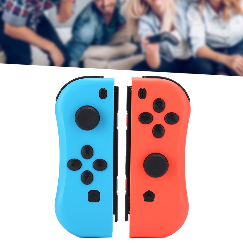 For Joycon Game Console Wireless Bluetooth Gamepad Right Left(rouge Bleu