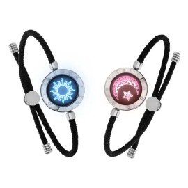 Pulseras Táctiles Totwoo Sun&moon De Larga Distancia Milan R Color Sliver&sliver