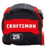 CRAFTSMAN 25-Ft Tape Measure with Fraction Marketing, Retractable, Manual-Locking Blade