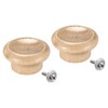 sourcing map Universal Pot Lid Knob, Wooden Replacement Knob 49x26mm