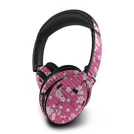 MightySkins Carbon Fiber Skin Compatible with Bose QuietComfort 45 Headphones Sakura Pink | Protective, Durable Textured Carbon Fiber Finish | Easy to Apply | Made in The USA