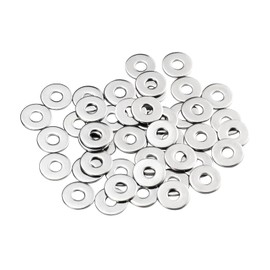 Pack of 120 large washers M6 x 18 mm, DIN 9021 A2 V2A flat washers, body washers, stainless flat washers, for screws, nuts, threaded rod
