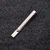 Asienice Thin Tie Clip, Matte Black, Collar, Black, Black, Formal/Black,
