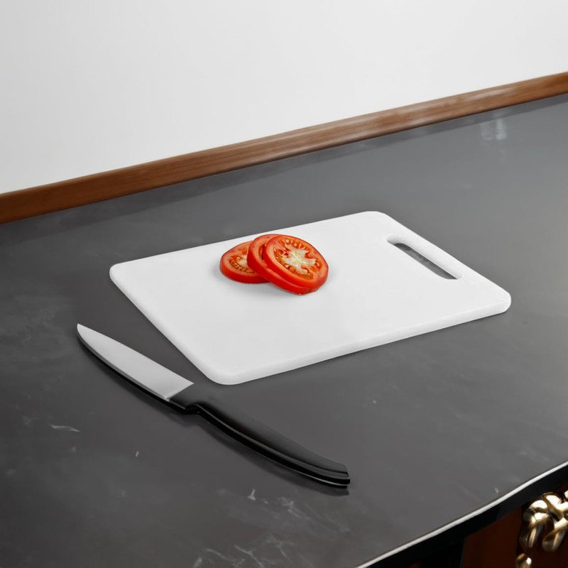 GOOD STUFF White Plastic Slotted Chopping Board Size 25 x