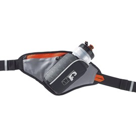 Ultimate Performance Ribble Waist Hydration Belt with Bottle - Black/Orange, One Size/65-105 cm