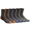 Dickies Men's Dri-tech Moisture Control 6-Pack Comfort Length Crew Socks,