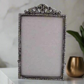 Liards Pewter 3" x 5" Picture Frame - Set of 3 Antique reproduction French Victorian Desk Photo Holder