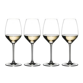 Riedel Extreme Riesling Wine Glass (Set of 4, Clear) Bundle with Wine Pourer with Stopper (2 Items)