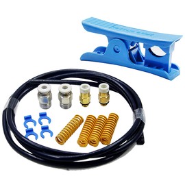 Upgrade 3D Printer Kit, 2Set 1m Capricorn Bowden Tube for 1.75mm Filament Tube Cutter, PC4-M6&PC4-M10 Pneumatic Fitting For 3D Printer