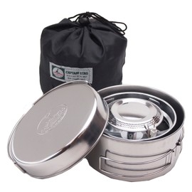 M-7903 with Cooker Set Bag with a Small Stove Gas Burner Piezo Ignition System Captain Stag