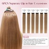 S-noilite Clip in Human Hair Extensions,Remy Single Clip in Hair