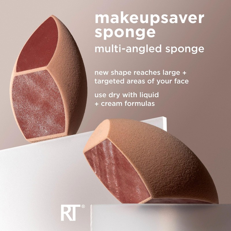 Real Techniques Makeupsaver Sponge, Makeup Blender Sponge For Liquid &