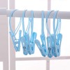 Foshine 24 Pack ClothesPins with Plastic Rope, Clothesline Drying Clothing