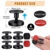 HhBdy Headboard Stoppers Black Bedside Fixer 4Pcs Headboard Fixings Adjustable