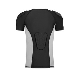 DGXINJUN Youth Padded Chest Shoulder Guard Protector Kids Boys Girls Shirt Protective Undershirt with pad for Football Rugby Baseball Softball