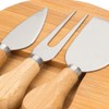 Nava Bamboo Cheese Board with 3 Cutting Sets