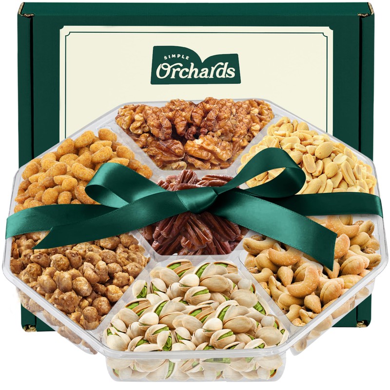 Holiday Nuts gift Basket - With a Variety of Freshly
