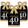 Big Dot of Happiness Adult 40th Birthday - Gold -