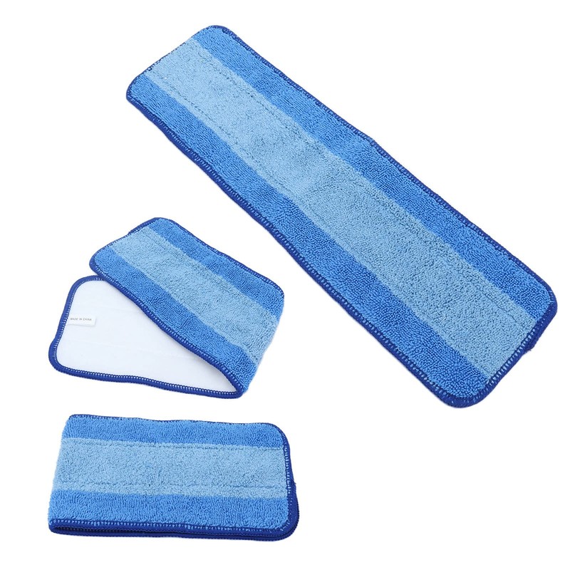 3PCS Wet Dry Dual Use Mop Cloth Microfiber Mop Refill
