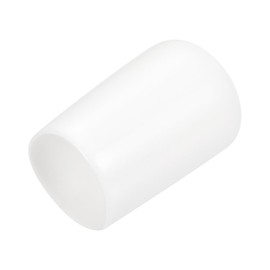 QUARKZMAN Pack of 20 Rubber End Caps 12 mm Plastic Cap Rubber Caps Protective Caps Cover Foot Caps for Chair Legs Table Legs Screws Bolts Thread Metal Rods Pipe Fence Posts White