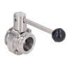 Sanitary Butterfly Clamp Valve with Silicone Washer Stainless Steel Clamp