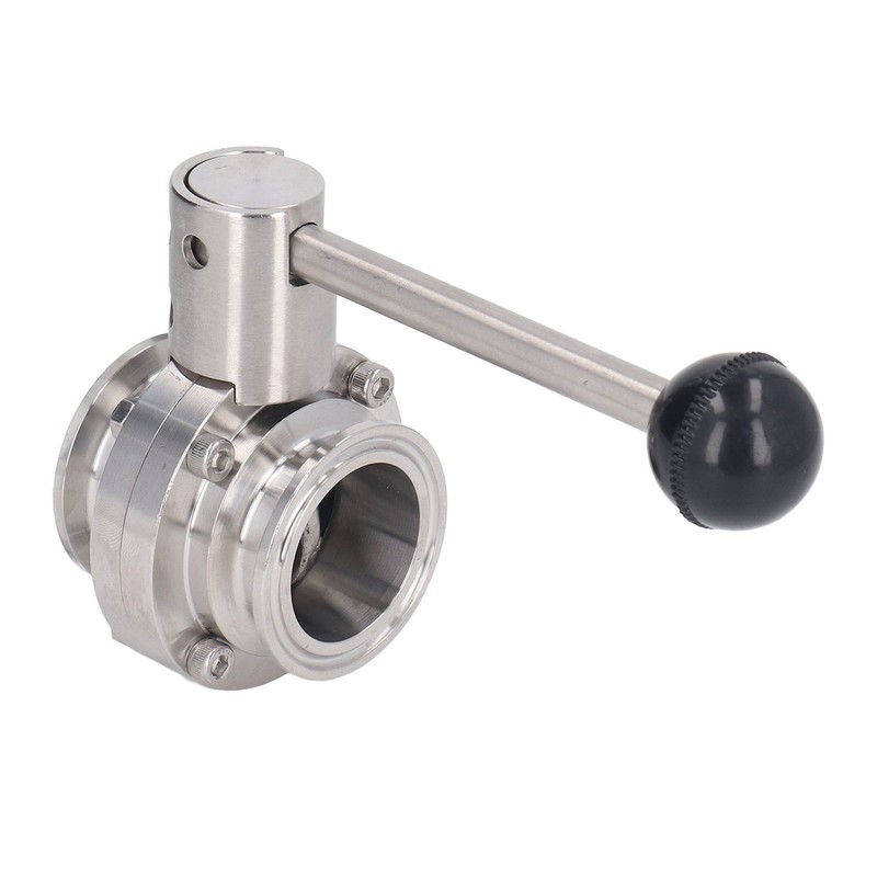 Sanitary Butterfly Clamp Valve with Silicone Washer Stainless Steel Clamp