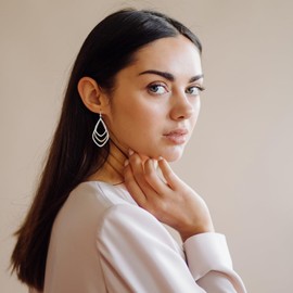 Mixed Metal Gold and Silver Two Tone Earrings for Women Dangling Boho Hammered Geometric Dangle Hoop Chandelier Earrings Jewelry Accessories