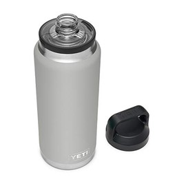 YETI Rambler 36 oz Bottle, Vacuum Insulated, Stainless Steel with Chug Cap, Granite Gray