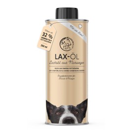 Annimally Lachsöl für Hunde 250 ml reich an Omega 3 & 6 Fettsäuren (mehr als 32%) - Barf Fischöl für Hund und Katze geeignet I Reines Naturprodukt kaltgepresst aus Deutschland